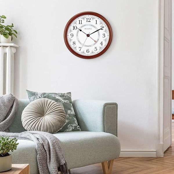 Bulova Daily Wall Clock, 18"